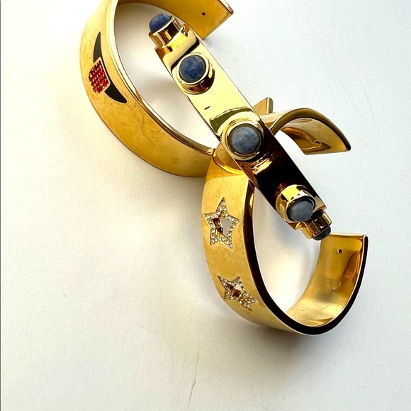 Bauble  Bar Texas Bangle Stack set of 3 nwot - Picture 5 of 6